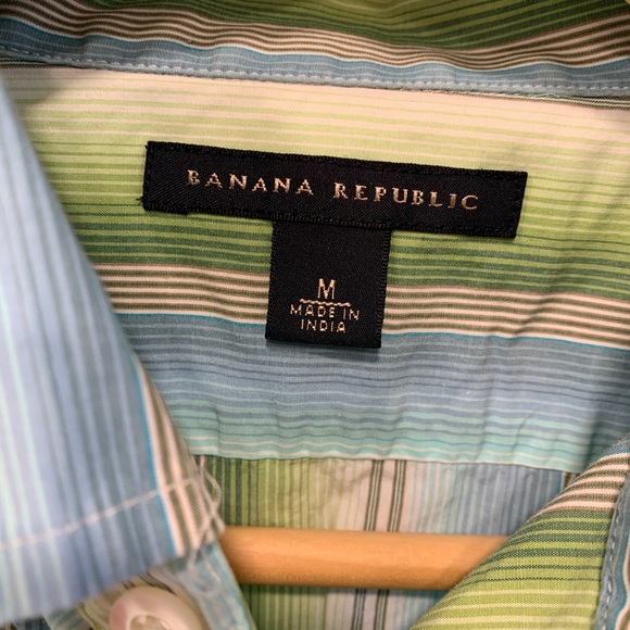 🥂2xHP🥂 Banana Republic Short Sleeve Button Up - Picture 2 of 2